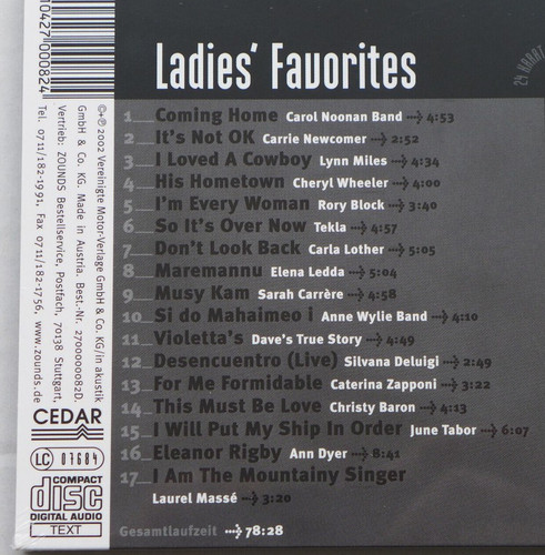Zounds ladies favorites - -,
